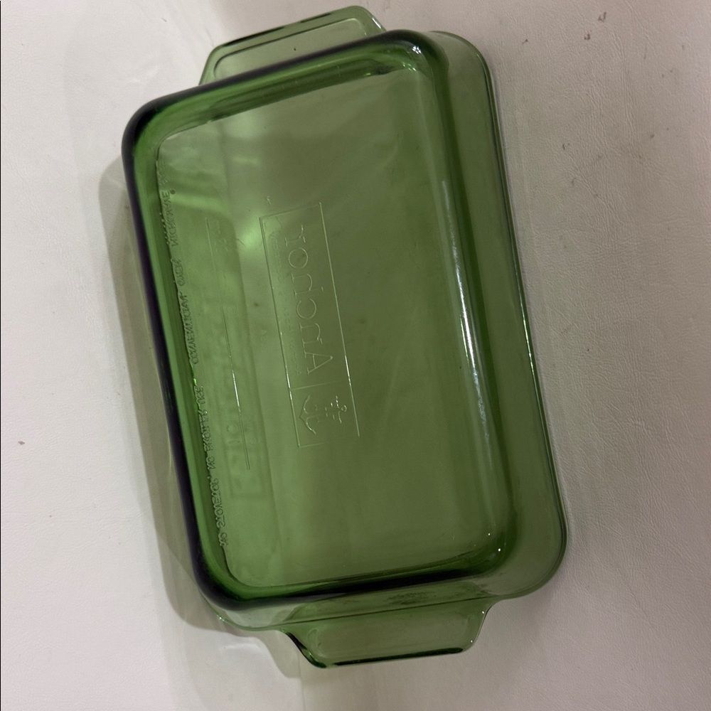 Anchor Hocking Forest Green Glass Bakeware Vintage 6 X 9 In 1 Qt Oven Microwave - Picture 9 of 13